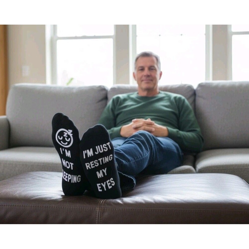 Novelty Funny Gift Socks  Christmas Gifts for Dad Mom Grandpa Him/Her Sz 6-12